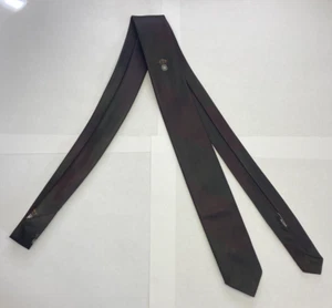 Vintage 1960s Men’s Black/Red Undertone Dacron Skinny Tie, 54” - Picture 1 of 4