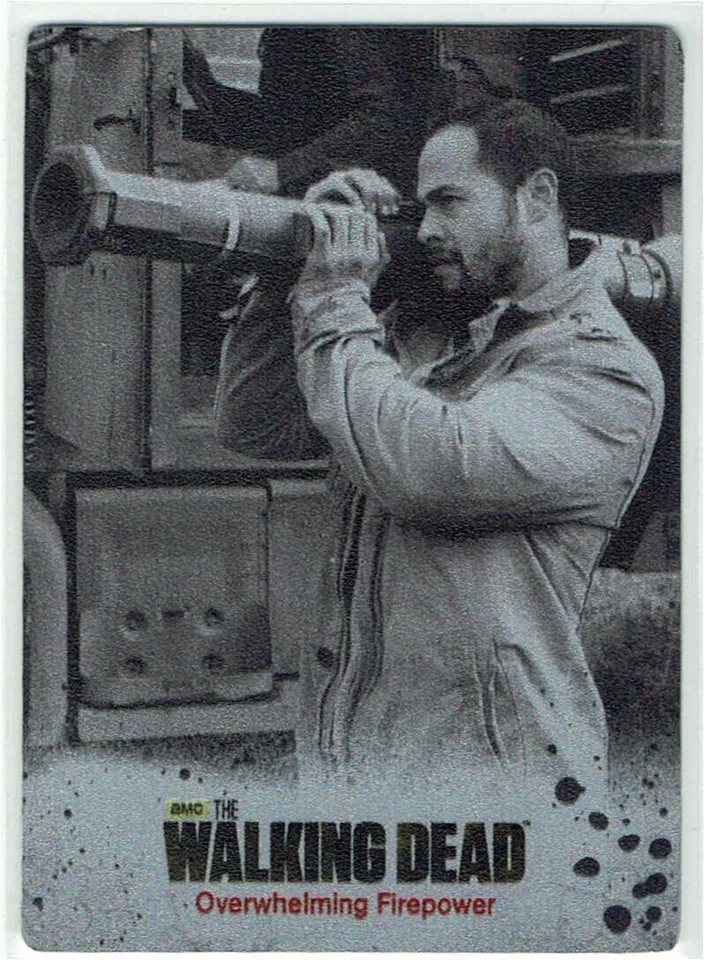 The Walking Dead TWD Season 3 Part 2 SILVER METAL VARIANT CARD #62 Overwhelming - Image 1 of 1