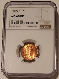 NGC 1995 D Lincoln Memorial Cent MS68 RED (B) - Picture 1 of 4