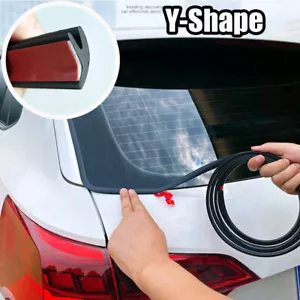 2M Universal Car V Shape Rubber Seal Weather Strip Hollow Window Edge Moulding - Imagen 1 de 18