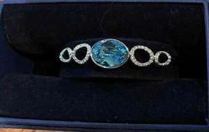 Authentic Swarovski Crystal Bracelet - Blue Stone Rhinestones - Picture 1 of 5