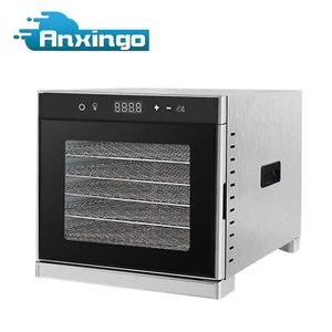 6 Bandejas Acero Inoxidable Secadora de Alimentos Máquina Deshidratadora 700W Temperatura Digital - Imagen 1 de 10