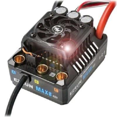 Hobbywing EZRUN MAX8 G2S 160A. 2-6s esc brushless waterproof BEC 6.0A. - Image 1 of 3