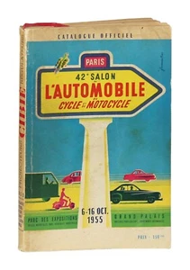 42 Salon de L'Automobile du Cycle et du Motocycle Catalogue 1955 SC Program - Imagen 1 de 7
