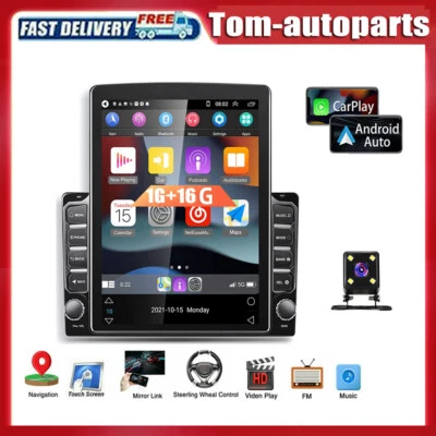 Fit For Apple Carplay 9.7" Car Stereo GPS Navi Radio Player 2Din Wifi +Camera - Image 1 of 4