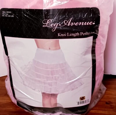 Leg Avenue knee length Petticoat for Costume Skirt/Dress One Size 90-160 lbs - Image 1 of 2