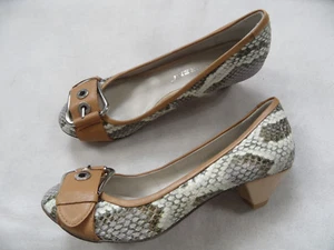 BRUNO PREMI chice Pumps Snake-Optik mit Schnalle Gr. 37 TOP ZC918 - Picture 1 of 4