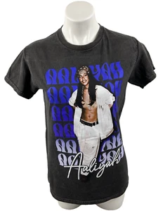 Aaliyah Unisex T-Shirt Small Schwarz Grafik R&B Hip Hop Musik - Bild 1 von 4