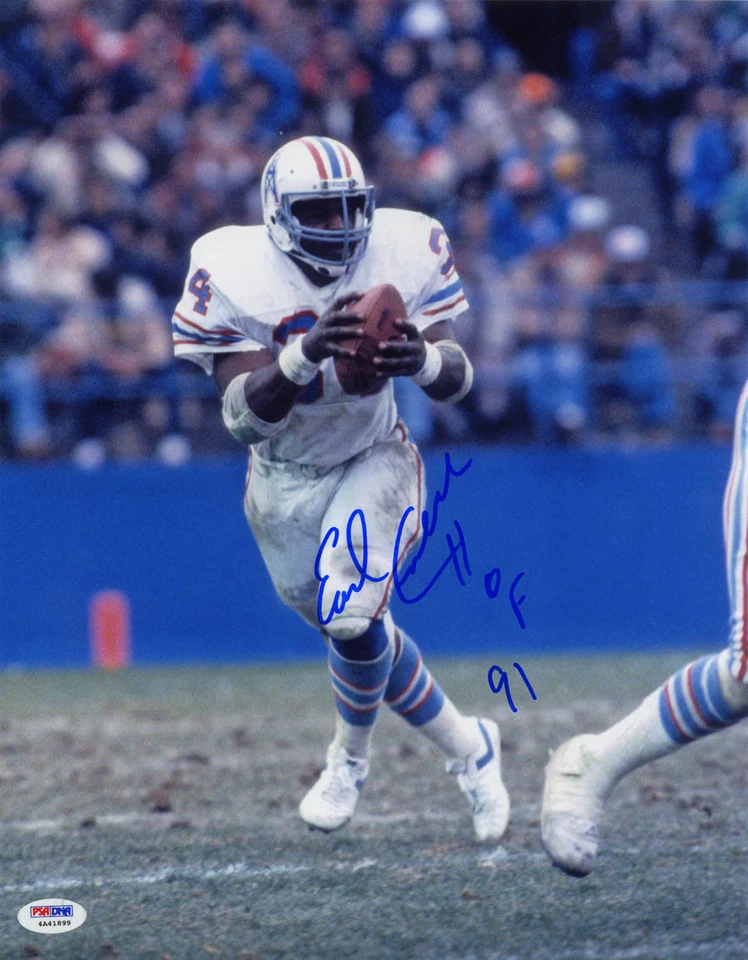 Earl Campbell SIGNED 11x14 Photo + HOF 91 Houston Oilers ITP PSA/DNA AUTOGRAPHED - Image 1 of 1