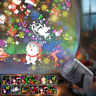 Proyector De Navidad Lampara Luces LED Giratorias Decoraciones Paisaje De Casa - Image 1 of 4