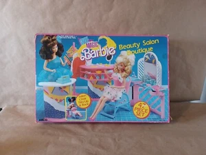 1989 Arco Toys Barbie Beauty Salon Boutique. Original Box And Most Pieces. - Picture 1 of 8
