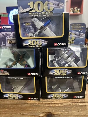 Corgi 100 Years Of Flight Aces At War American Aces  2002-2004 Lot Of 5 - Image 1 of 2