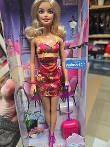 Mattel Barbie w/ Suitcase Store Exclusive Vacation Series Paris Walmart 11.5" - Picture 1 of 2