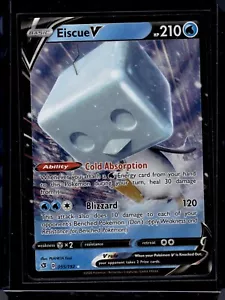 Pokemon Rebel Clash #55/192 Eiscue V Holo Foil Card - Picture 1 of 2