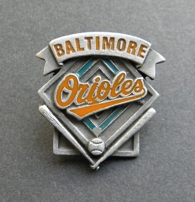 BALTIMORE ORIOLES MLB MAJOR LEAGUE BASEBALL LAPEL PIN 1 x 1.1 inches - Image 1 of 2