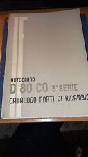 Autocarro Isotta Fraschini D80 CO catalogo parti di ricambio ITA