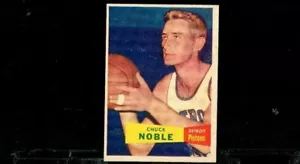1957-58 Topps Basketball No 11 Chuck Noble NM+ - Picture 1 of 2