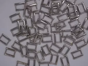 Lotto di 8 fibbie per cintura in argento vintage C234 - Foto 1 di 7