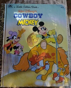 Little Golden Book Disney’s COWBOY MICKEY - Picture 1 of 7