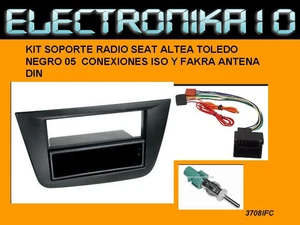 Kit Soporte Radio Automática Altea Toledo 05 1 din Fascia Color Negro + Conexiones - Imagen 1 de 1