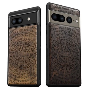 Funda de teléfono de madera para Google Pixel 8 Pro 7a 7 Pro 6 Pro 6a 6 7 8 cubierta Maya - Imagen 1 de 12