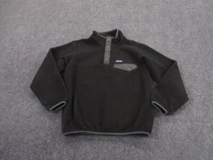 Patagonia Jacket Youth L 12 Fleece Snap T Sweater Outdoors Pullover Logo Boys - Picture 1 of 11