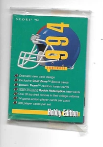 1994 Score Football Promo Hobby Edition Sample Ungeöffnet Sealed Set - Bild 1 von 2