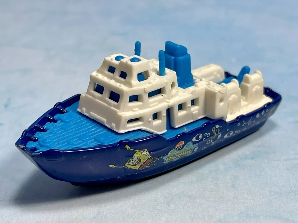 MATCHBOX 2001 Ice Breaker SpongeBob SquarePants Blue Boat Ship Mattel Diecas - Image 1 of 1