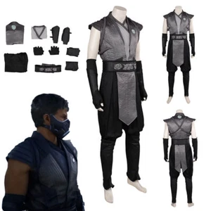 Mortal Kombat 1 Smoke Cosplay Costume Outfit Halloween Carnival Fancy Dress Suit - Picture 1 of 60