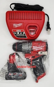 Milwaukee M12 Hammer Drill Driver 3404-20 + 4.0Ah Battery Charger Kit NEW GEN 3 - Picture 1 of 7