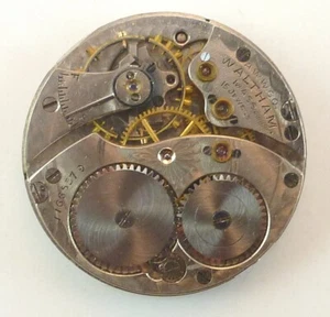 Antique Waltham 115 Pocket Watch Movement -  Parts / Repair - Broken Balance - Picture 1 of 5
