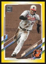 2021 Topps Yellow  Austin Hays #255 Baltimore Orioles