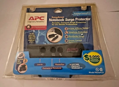 APC SurgeArrest Notebook Surge Protector - Model PNotePro3 Brand New - Image 1 of 4