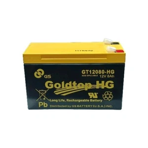 Goldtop #GT12080-HG 12V8AH Long Life Rechargeable Battery - Picture 1 of 2