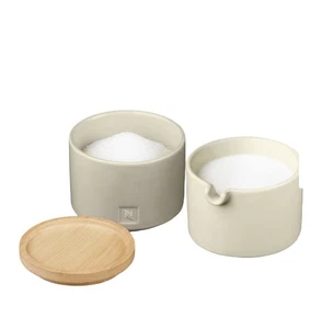 NIB Nespresso stackable serving set creamer and sugar canister minimalist - Picture 1 of 5