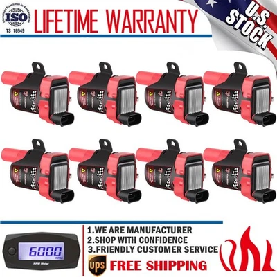 8Pack Ignition Coil For Chevy Silverado 1500 2500 GMC Sierra 1999 2000 2001-2007 - Image 1 of 4