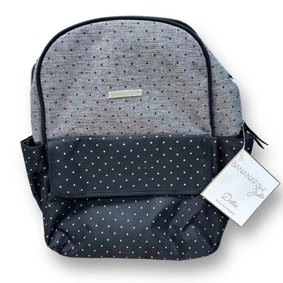 ¡NUEVO! Mochila Bolsa Pañales Bananafish Studio - Dottie, Gris y Negro Foto 1 de 2