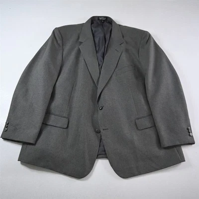 Haband 52R Gray Silver Button Mens Blazer Suit Jacket Sport Coat - Image 1 of 4