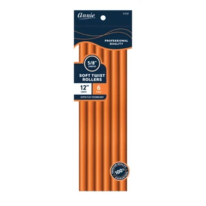 Annie Soft Twist Roller 5/8 Zoll, 6 Stück 12 Zoll, Orange #1257 (3er Pack) - Bild 1 von 1