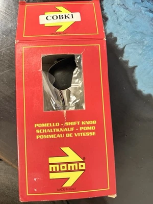 MOMO Race AirLeather Street Shift Pomello Knob with Black Leather New Open Box - Image 1 of 4
