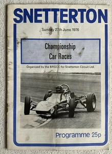 Sammlerstück Vintage "Championship Car Races" Snetterton Programm 27. Juni 1976 - Bild 1 von 19