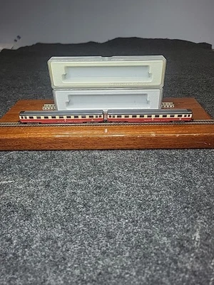 Set Of (2) Marklin Z Mini Club  8740 Deutsche Bahn first Class Passenger Cars DB - Image 1 of 4