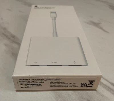 Apple USB-C to Digital AV Multiport Adapter A2119 MUF82ZM/A New, Unopened  - Image 1 of 4