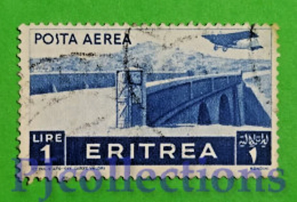 S190- ERITREA 1936 POSTA AEREA - AIRMAIL L.1 USATO - USED - Immagine 1 di 1
