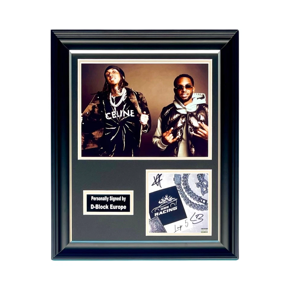 D-Block Europe SIGNED Lap 5 Artwork Display & COA Autographed Music Memorabilia - Image 1 of 4