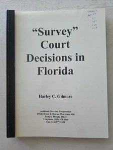 "Survey" Court Decisions In Florida Harley C. GILMORE - Imagen 1 de 5