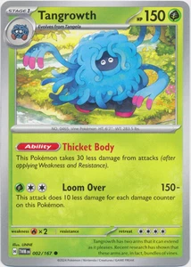 Tangrowth 002/167 Twilight Masquerade Pokemon TCG Common - Picture 1 of 1