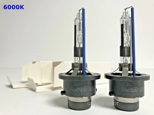 2PCS NEW OEM D2R 6000K 85126 66050 66250 HID XENON HEADLIGHT BULBS SET - Foto 1 di 6