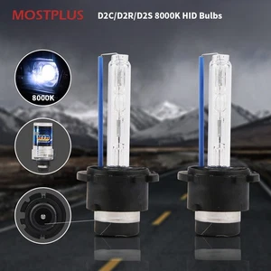 8000K D2S D2R D2C HID Xenon Bulbs Replace Factory Headlight One Pair Replacement - Picture 1 of 8
