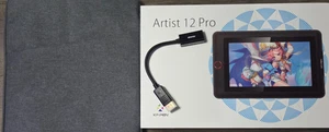 XP-Pen Artist 12 Pro XPPen Graphics Drawing Tablet Case + Adapter Bundle - Afbeelding 1 van 4